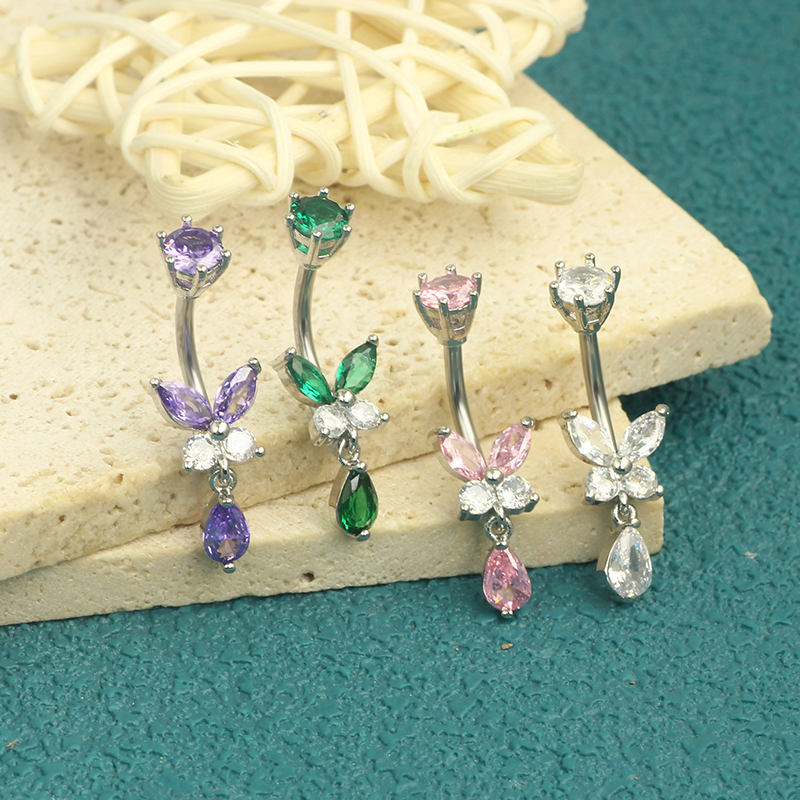 14G Dangle Butterfly Belly Rin - Body Jewelry Co บทวิจารณ์และราคา