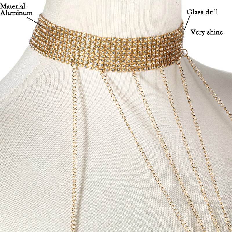 Gold Color Body Chain Women  R - Body Jewelry Luxury บทวิจารณ์และราคา