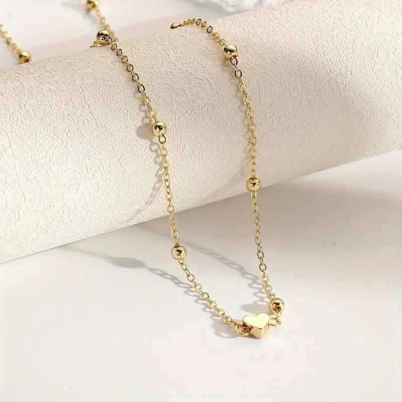 Girls Simple Heart Beaded Bell - Body Chain Jewelry บทวิจารณ์และราคา