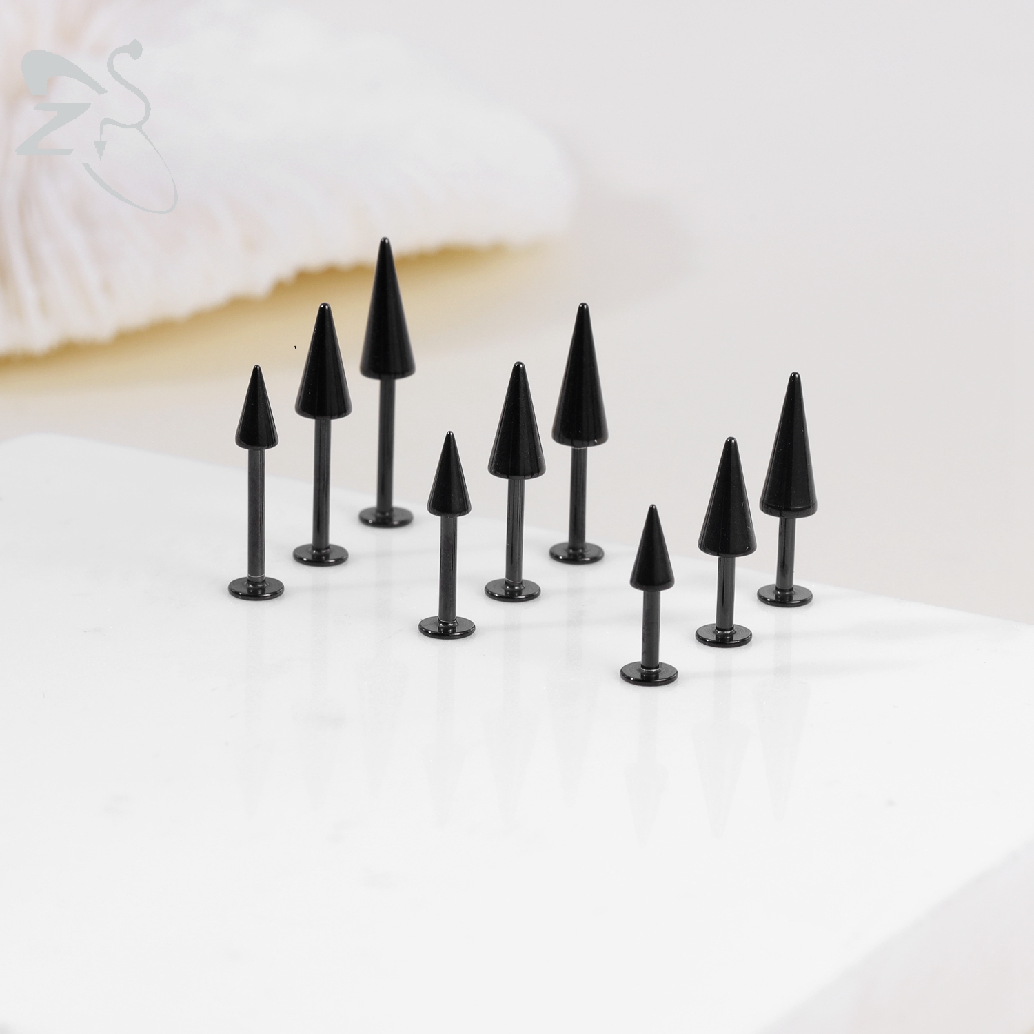 ZS 3pcs/lot 16g Cone Spike Lab - Zs Body Jewelry บทวิจารณ์และราคา