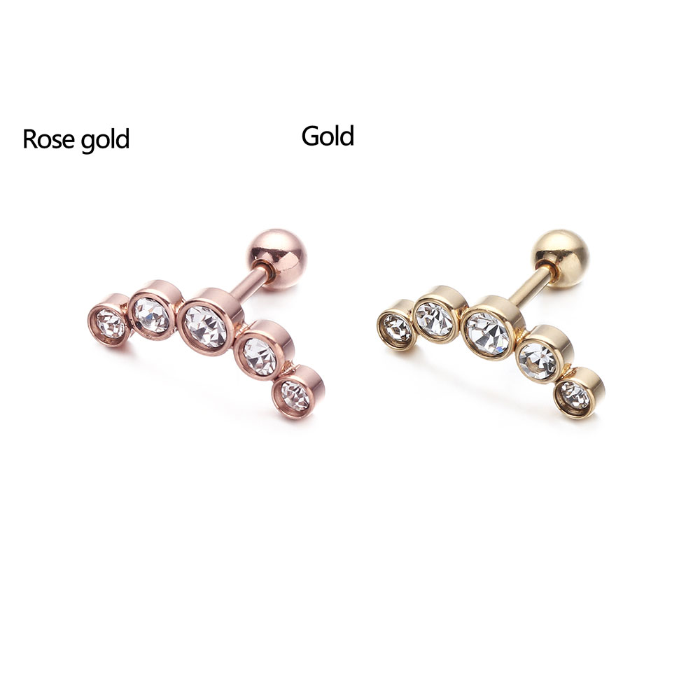1Pcs Fashion 16G Stainless Ste - Body Jewelry And Earrings บทวิจารณ์และราคา