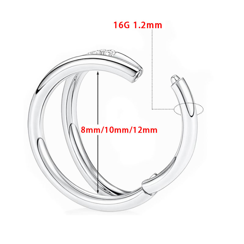 ASTM F136 Titanium 16G Moon No - Zoor Body Jewelry บทวิจารณ์และราคา