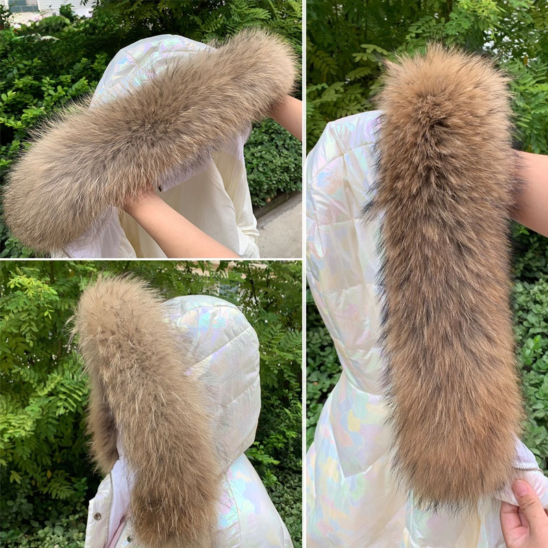 Real Fur Collar for Coat Parka - Body Jewelry Luxury บทวิจารณ์และราคา