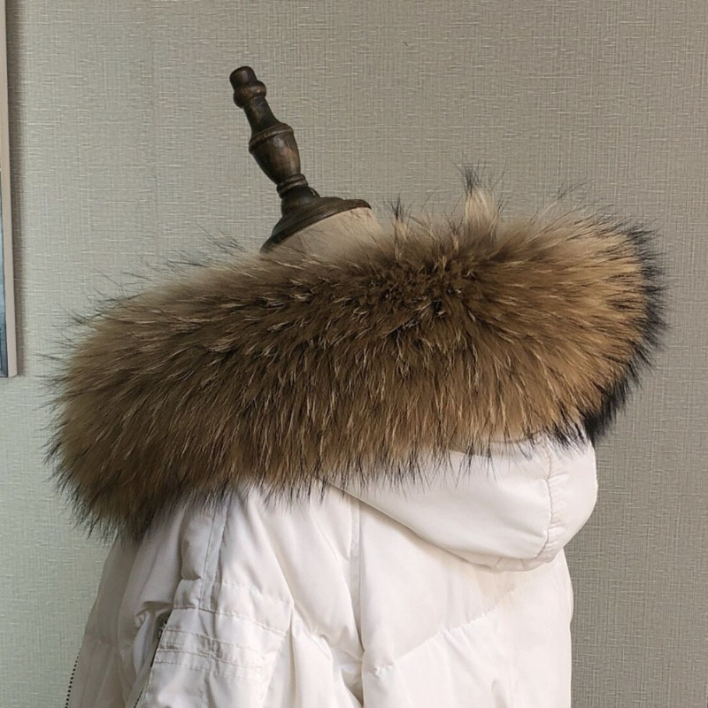 Real Fur Collar for Coat Parka - Body Jewelry Luxury บทวิจารณ์และราคา