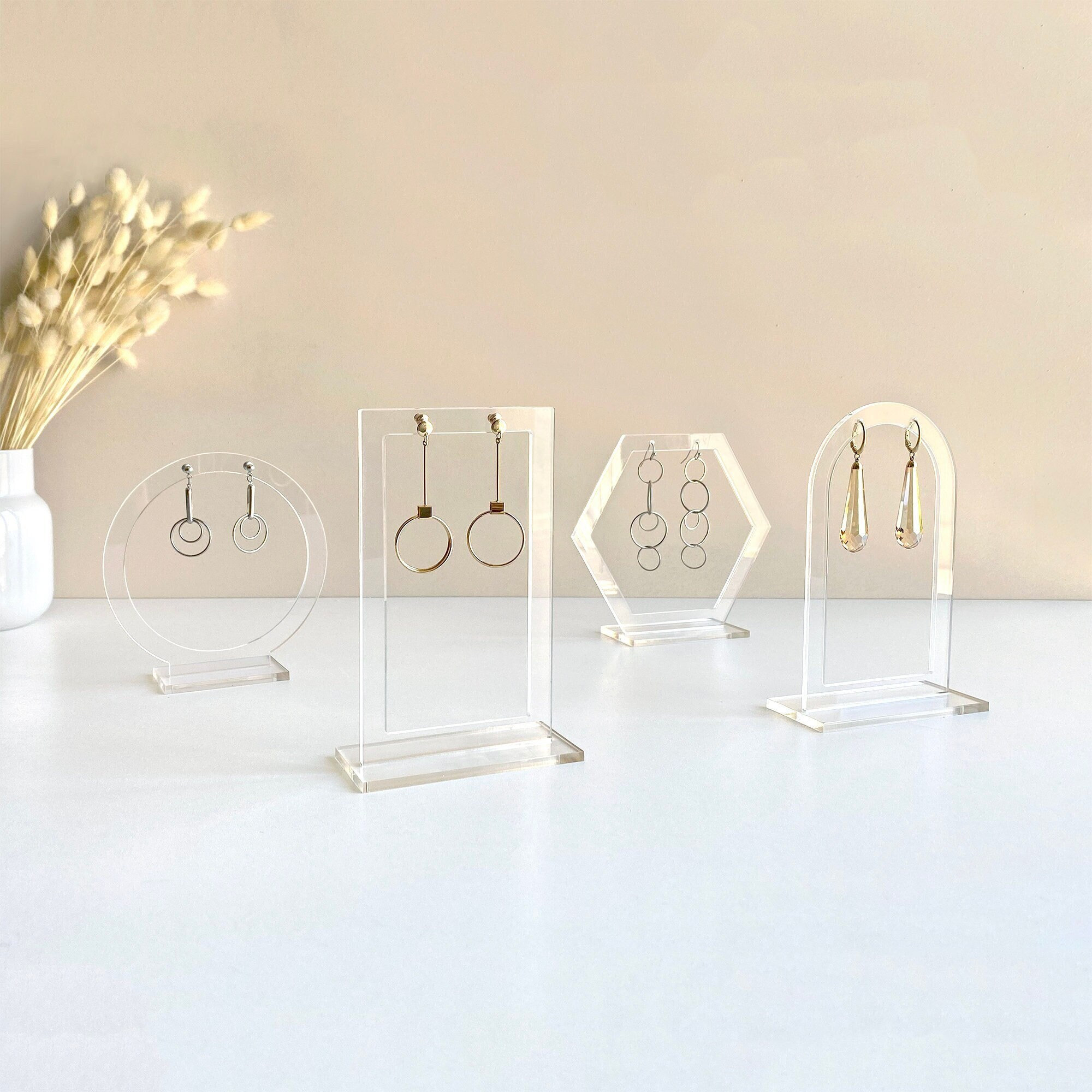 Earring Display Stand ,Clear A - Body Jewelry Display บทวิจารณ์และราคา