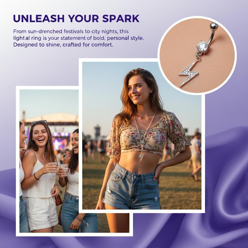 Internally Threaded Navel Barb - Body Jewelry For Sensitive Skin บทวิจารณ์และราคา