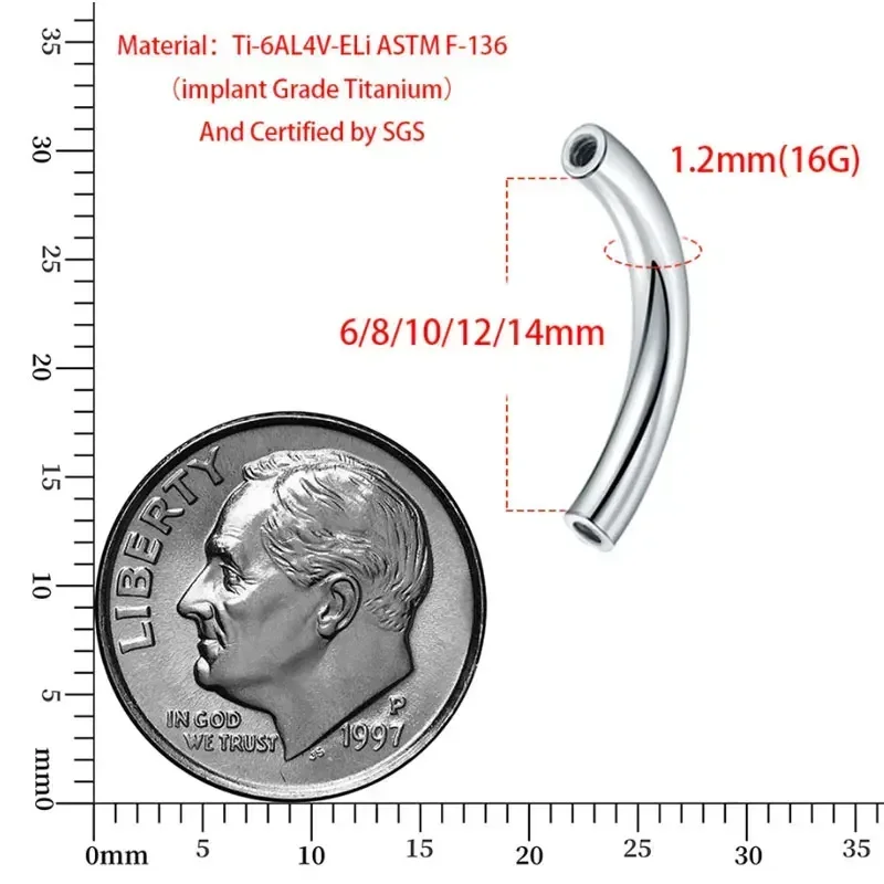 10 Pcs/Lot ASTM F136 Titanium  - Zoor Body Jewelry บทวิจารณ์และราคา