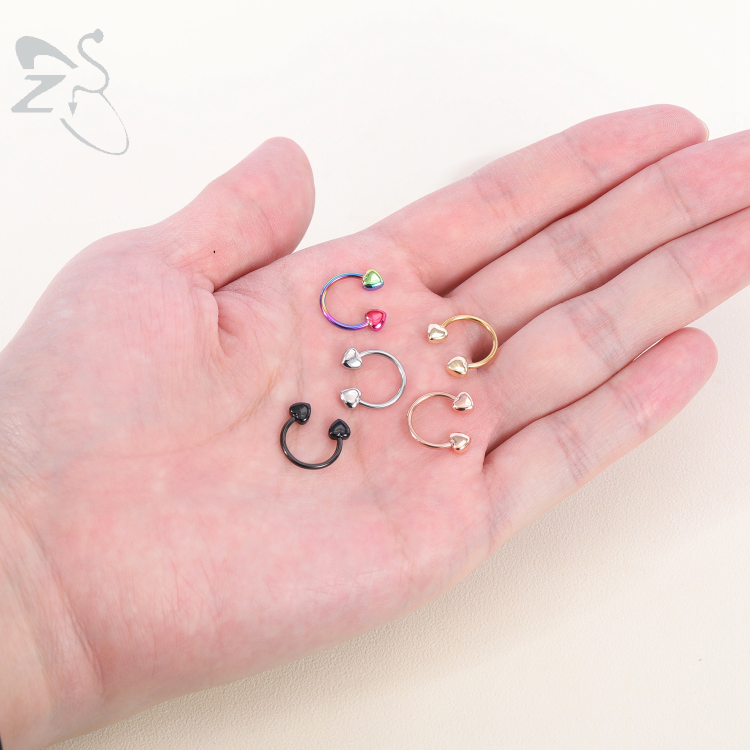 ZS 1PC 16G Star Heart Septum R - Zs Body Jewelry บทวิจารณ์และราคา