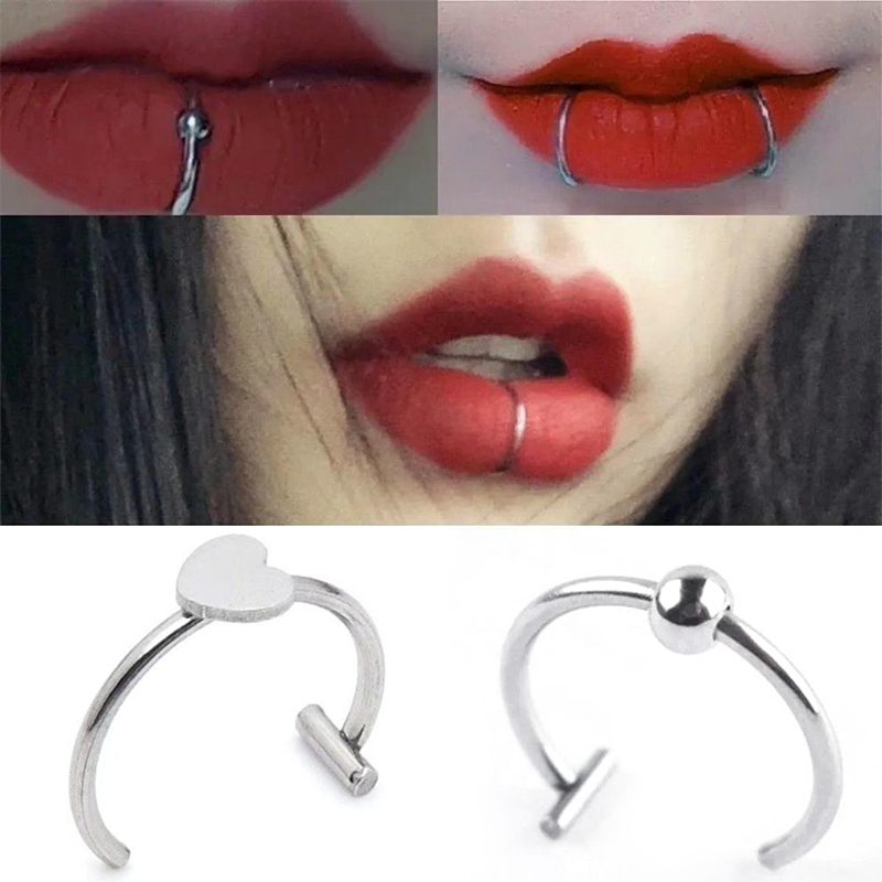 1Pc Stainless Steel Fake Nose  - Body Jewelry And Earrings บทวิจารณ์และราคา