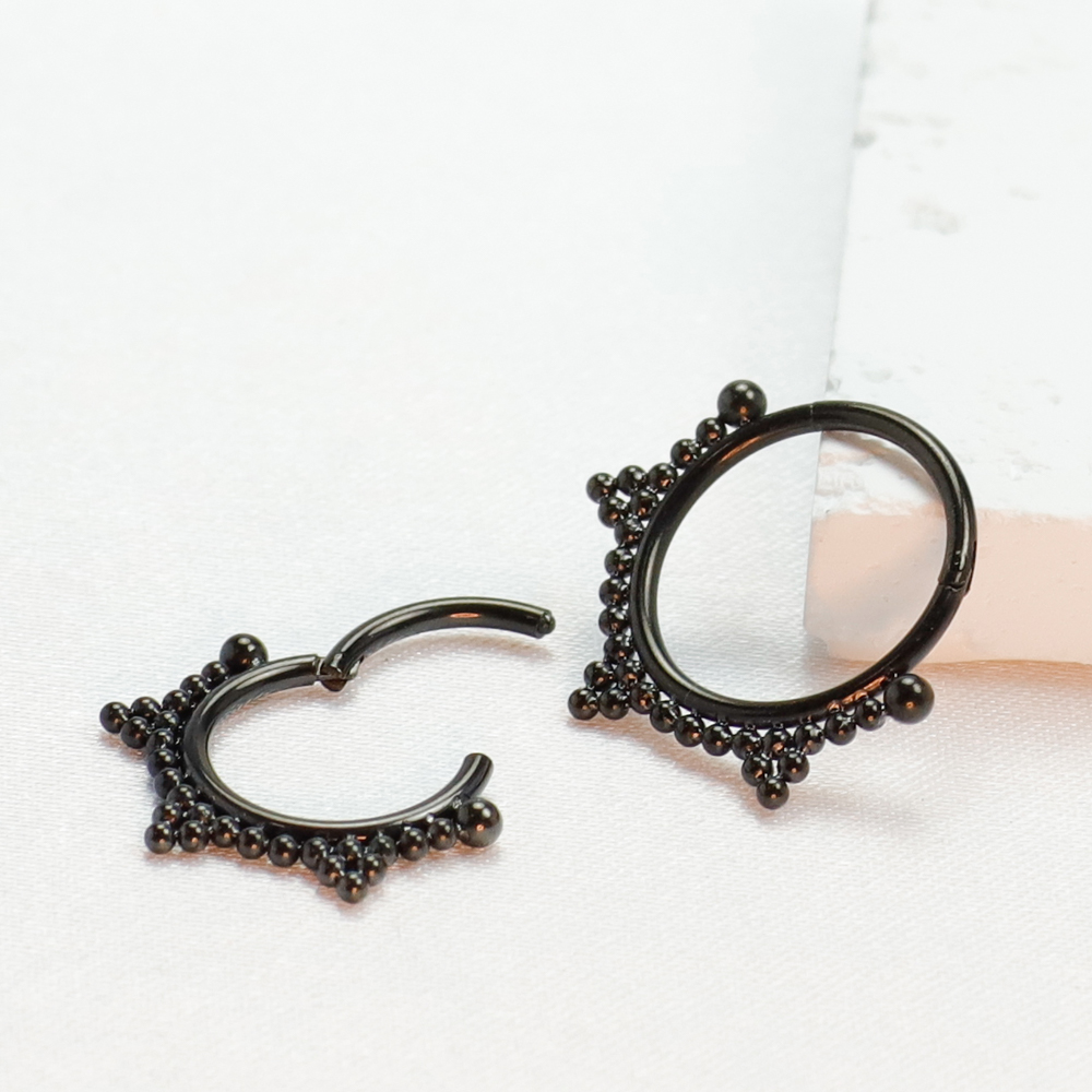 F136 Titanium Piercing Black N - Zoor Body Jewelry บทวิจารณ์และราคา