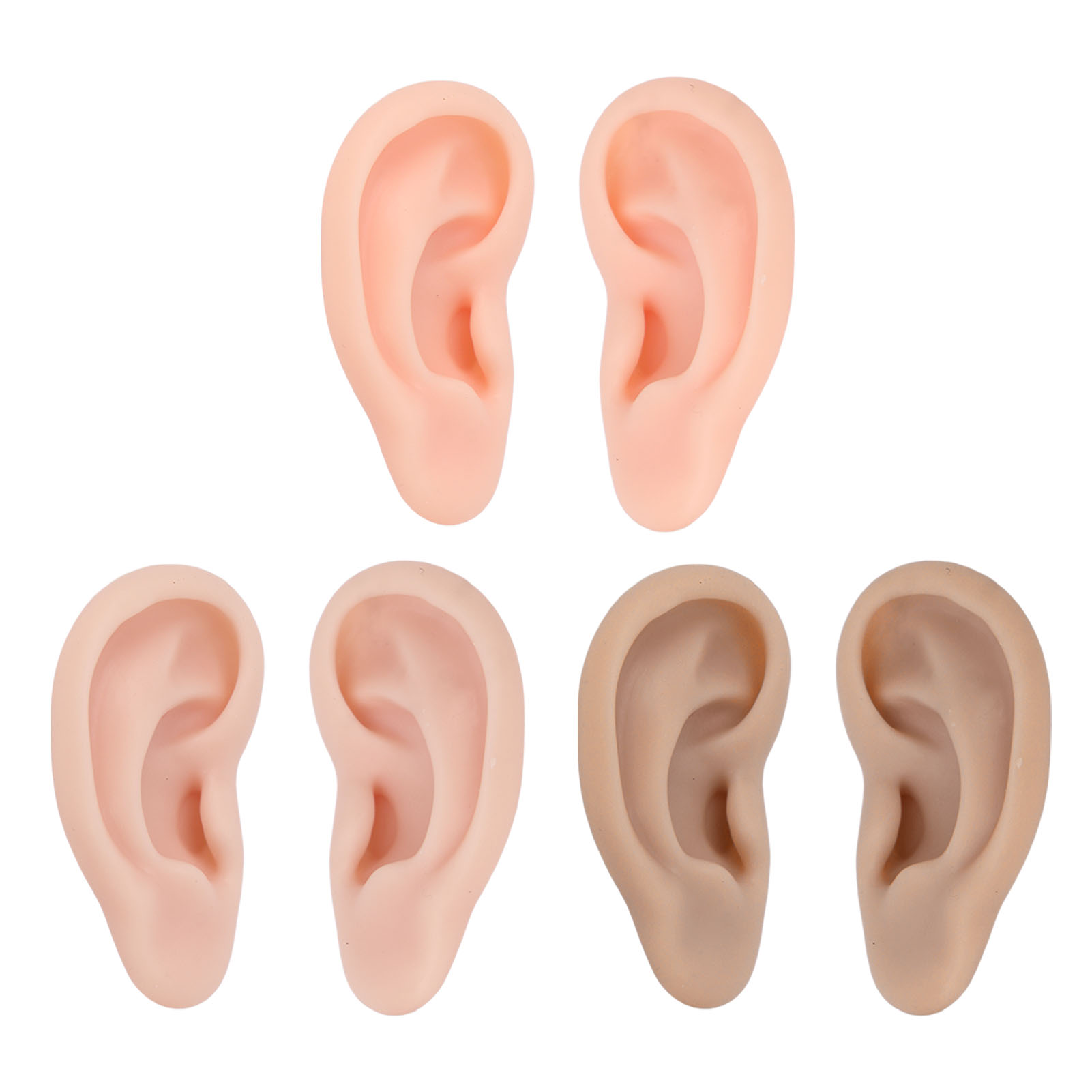 Silicone Human Ear Model 1 Pai - Body Jewelry Display บทวิจารณ์และราคา