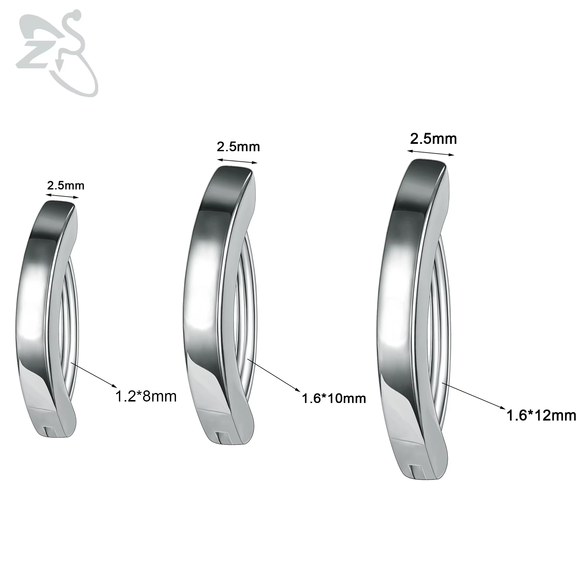 ZS 1 PC 14G/16G Stainless Stee - Zs Body Jewelry บทวิจารณ์และราคา