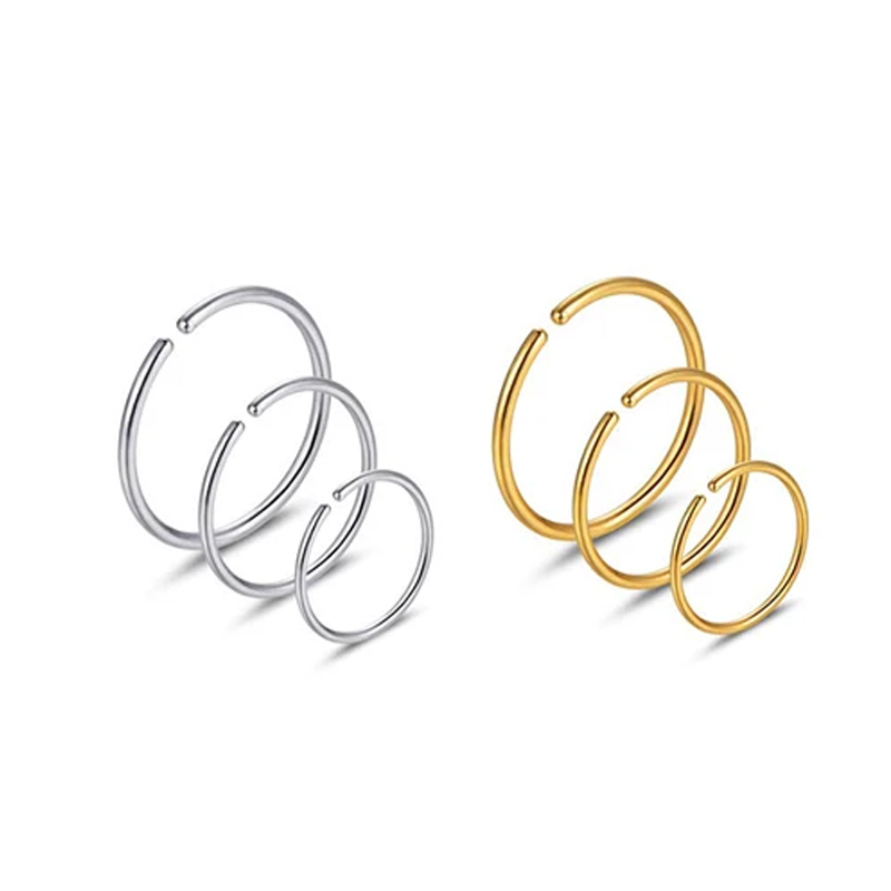6pcs/lot Hypoallergenic Nose R - Body Jewelry And Earrings บทวิจารณ์และราคา