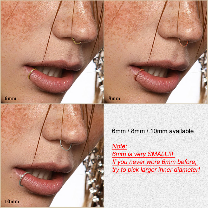 6pcs/lot Hypoallergenic Nose R - Body Jewelry And Earrings บทวิจารณ์และราคา