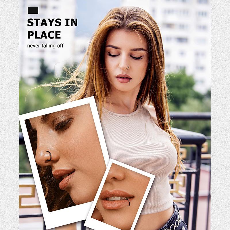 6pcs/lot Hypoallergenic Nose R - Body Jewelry And Earrings บทวิจารณ์และราคา