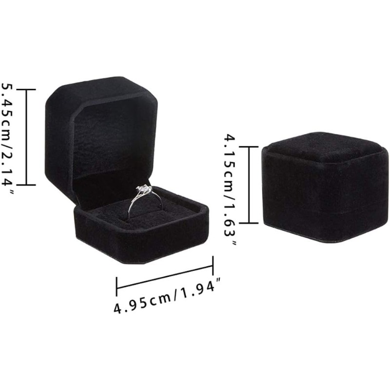 10 Pack Velvet Ring Box Earrin - Body Jewelry Display บทวิจารณ์และราคา