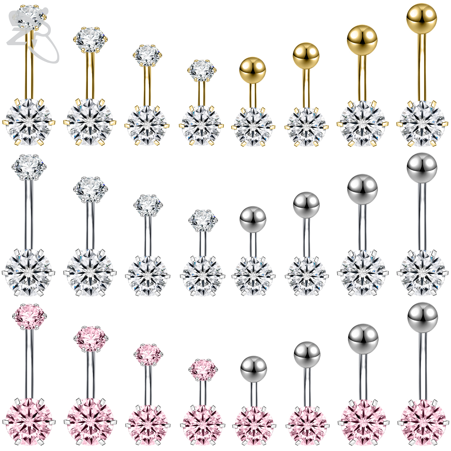 ZS 1 Piece 14G Stainless Steel - Zs Body Jewelry บทวิจารณ์และราคา