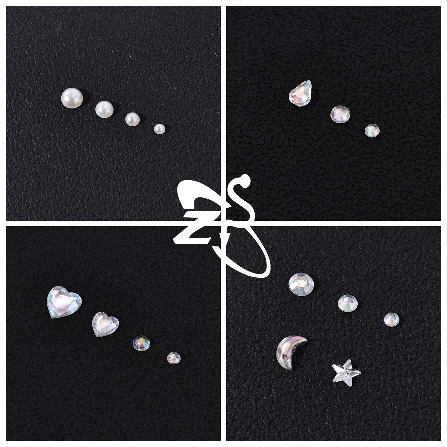 ZS 1 Set 3D Colorful Rhineston - Zs Body Jewelry บทวิจารณ์และราคา