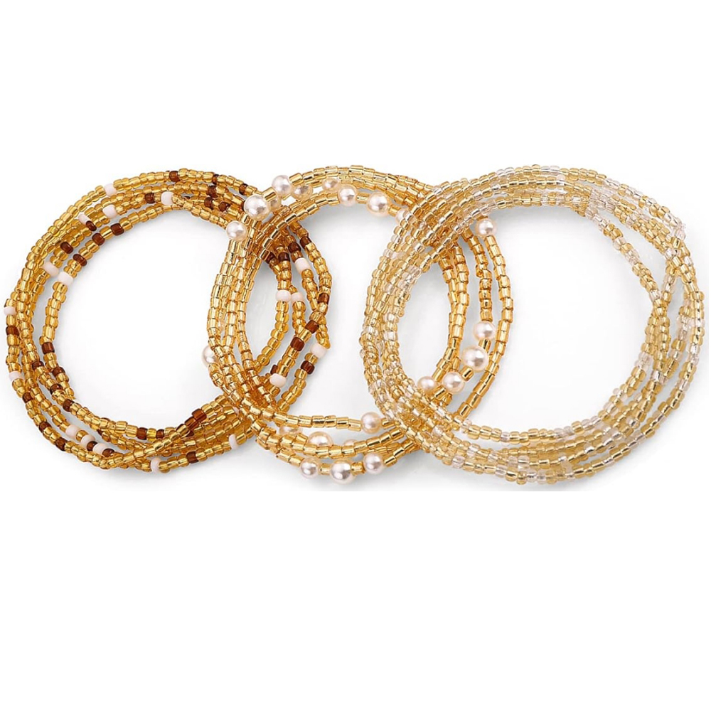 Waist Beads for Women Belly Be - Body Jewelry Gold บทวิจารณ์และราคา