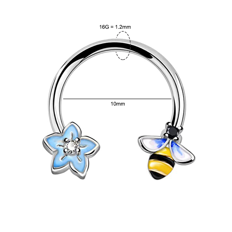 16G Septum Ring Daith Piercing - Body Jewelry And Earrings บทวิจารณ์และราคา