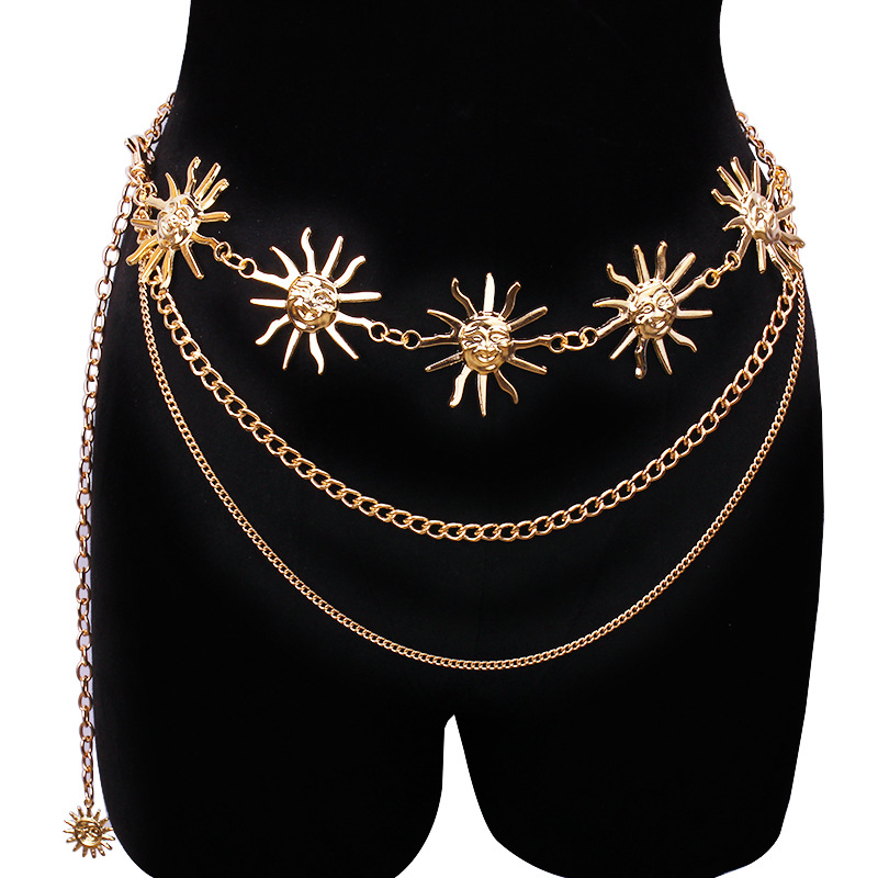 Chunky Multilayer Punk Gothic  - Body Chain Jewelry บทวิจารณ์และราคา