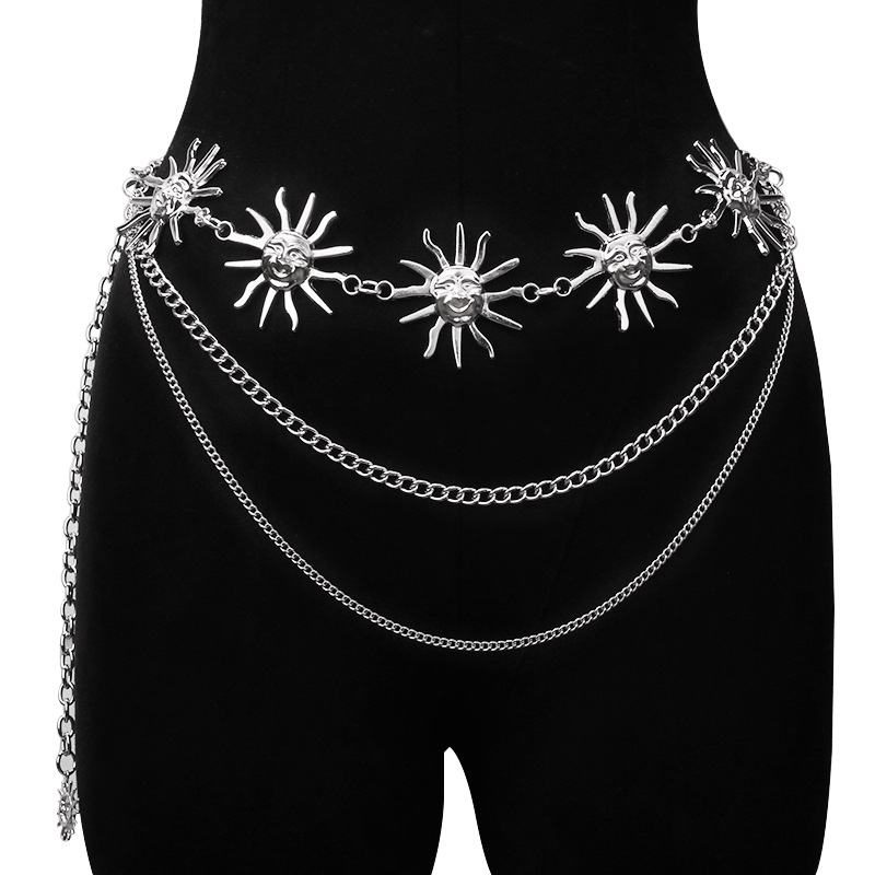 Chunky Multilayer Punk Gothic  - Body Chain Jewelry บทวิจารณ์และราคา