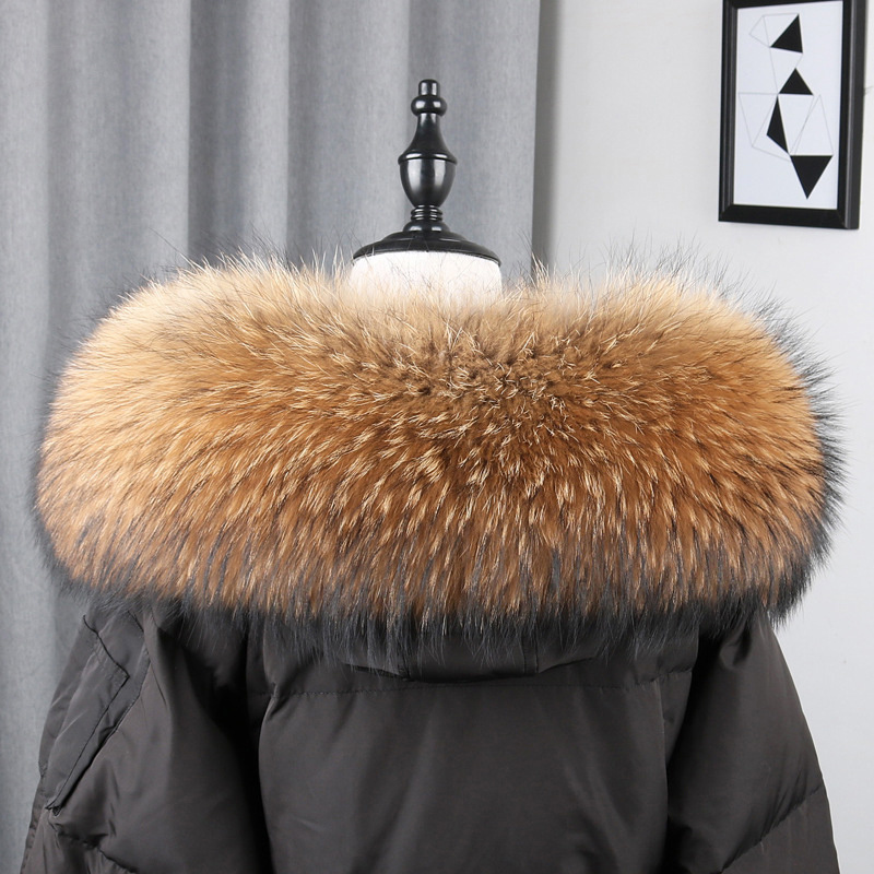 100% Real Fur Collar Coat Wint - Body Jewelry Luxury บทวิจารณ์และราคา