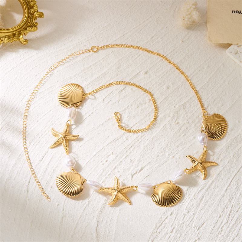 Summer Beach Star Shell Waist  - Body Jewelry Gold บทวิจารณ์และราคา