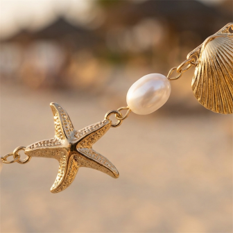 Summer Beach Star Shell Waist  - Body Jewelry Gold บทวิจารณ์และราคา