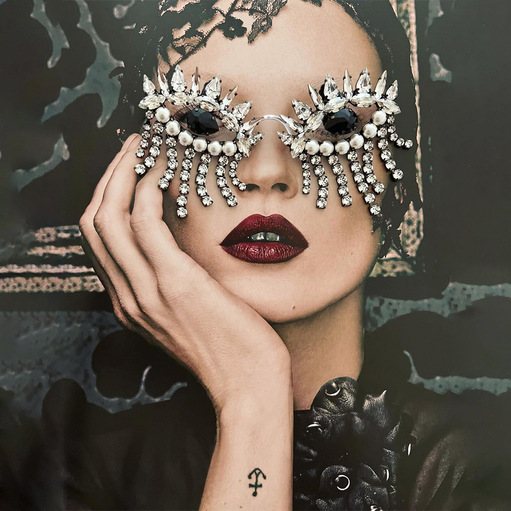 Stonefans Tassel Glasses Frame - Body Jewelry Luxury บทวิจารณ์และราคา