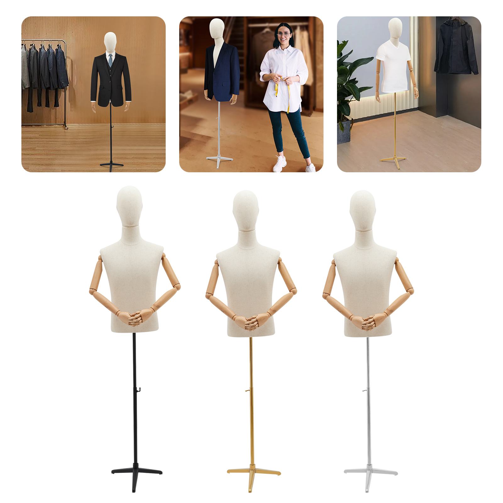 53-76in Adjustable Male Torso  - Body Jewelry Store บทวิจารณ์และราคา