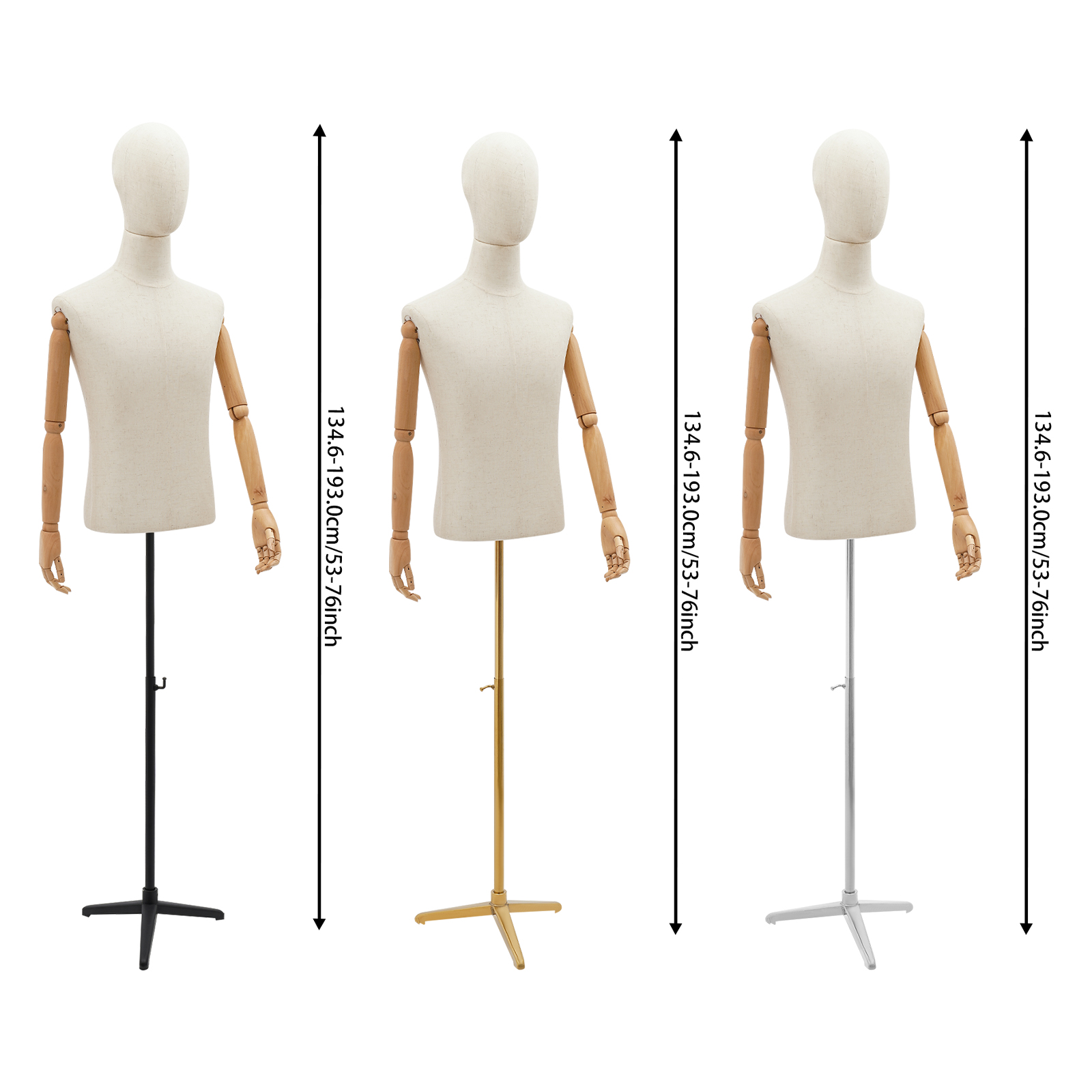 53-76in Adjustable Male Torso  - Body Jewelry Store บทวิจารณ์และราคา