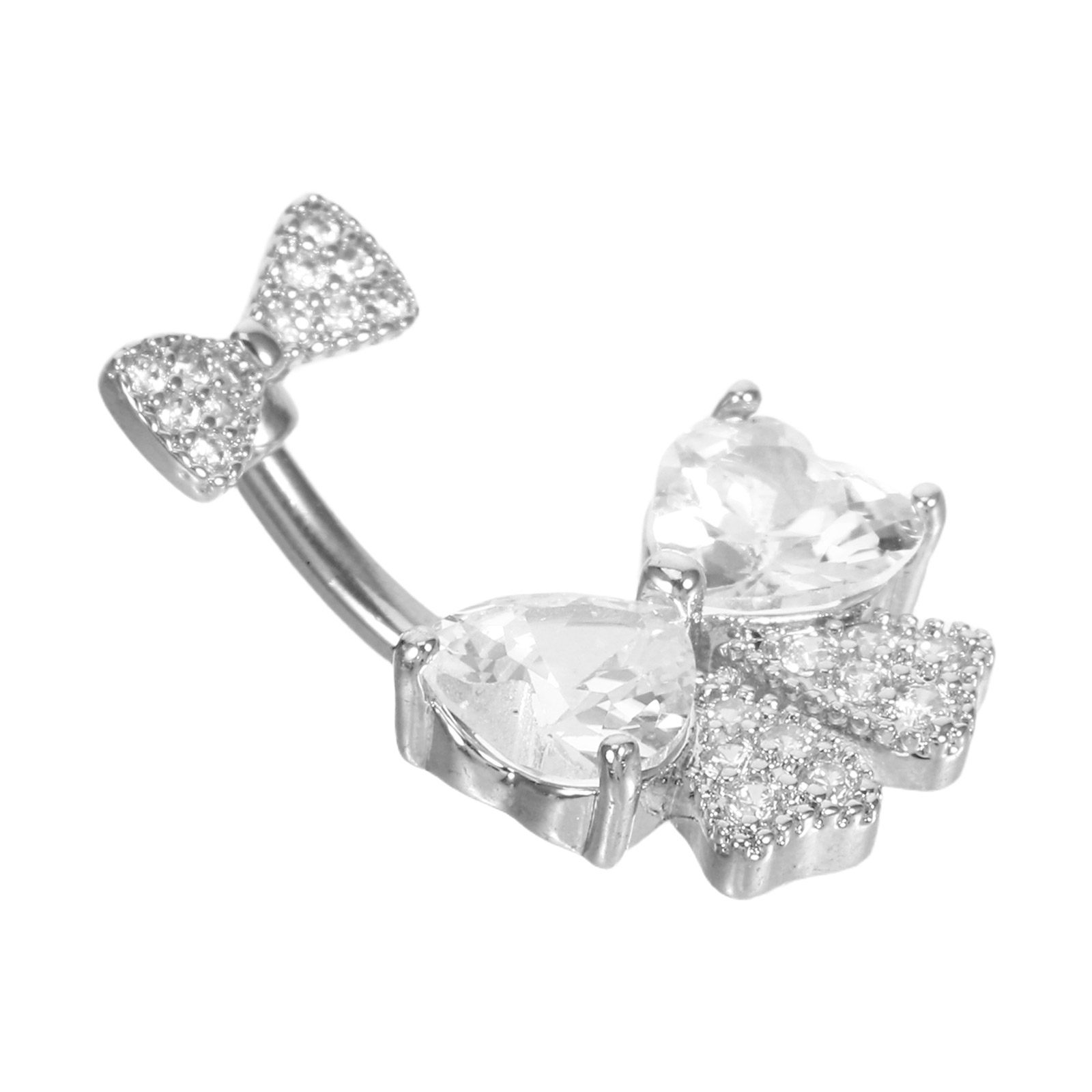 Elegant Bow Navel Piercing Jew - Body Jewelry For Sensitive Skin บทวิจารณ์และราคา