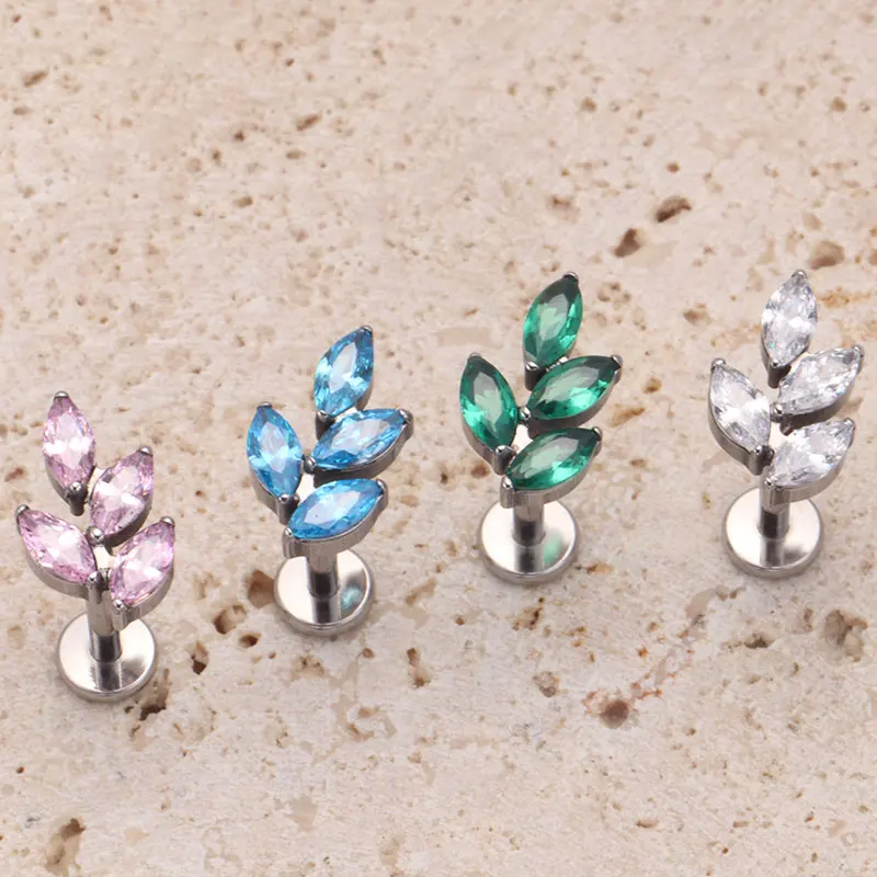 G23 Titanium Gem CZ Ear Conch  - Zoor Body Jewelry บทวิจารณ์และราคา