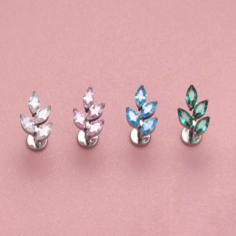 G23 Titanium Gem CZ Ear Conch  - Zoor Body Jewelry บทวิจารณ์และราคา