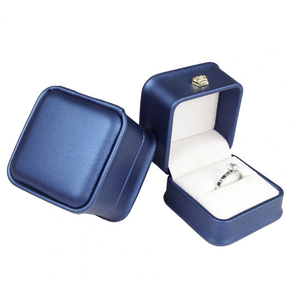 Engagement Wedding Ring Box Sq - Body Jewelry Display บทวิจารณ์และราคา