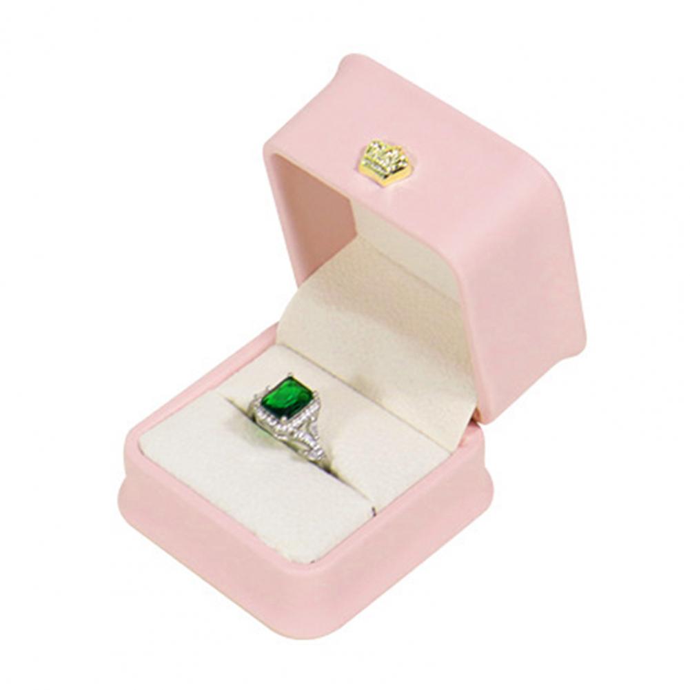Engagement Wedding Ring Box Sq - Body Jewelry Display บทวิจารณ์และราคา