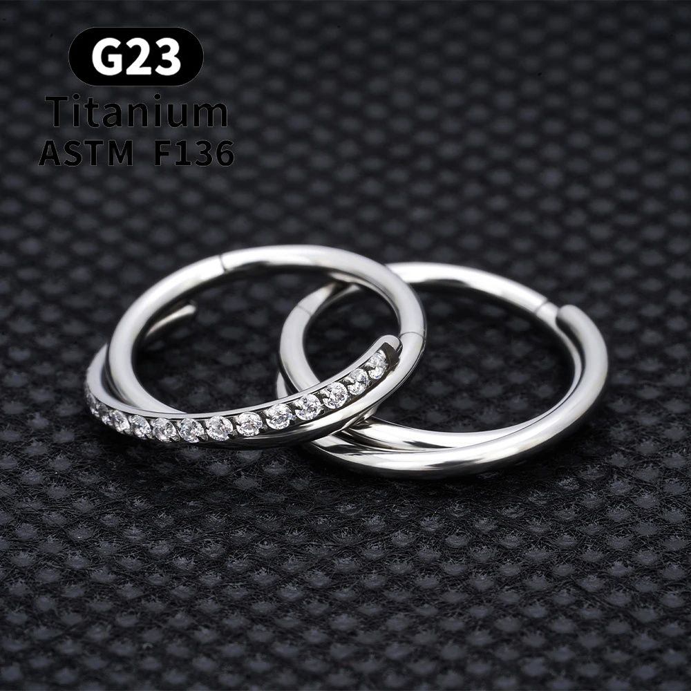 ASTM F136 Titanium Hinged Segm - Zoor Body Jewelry บทวิจารณ์และราคา