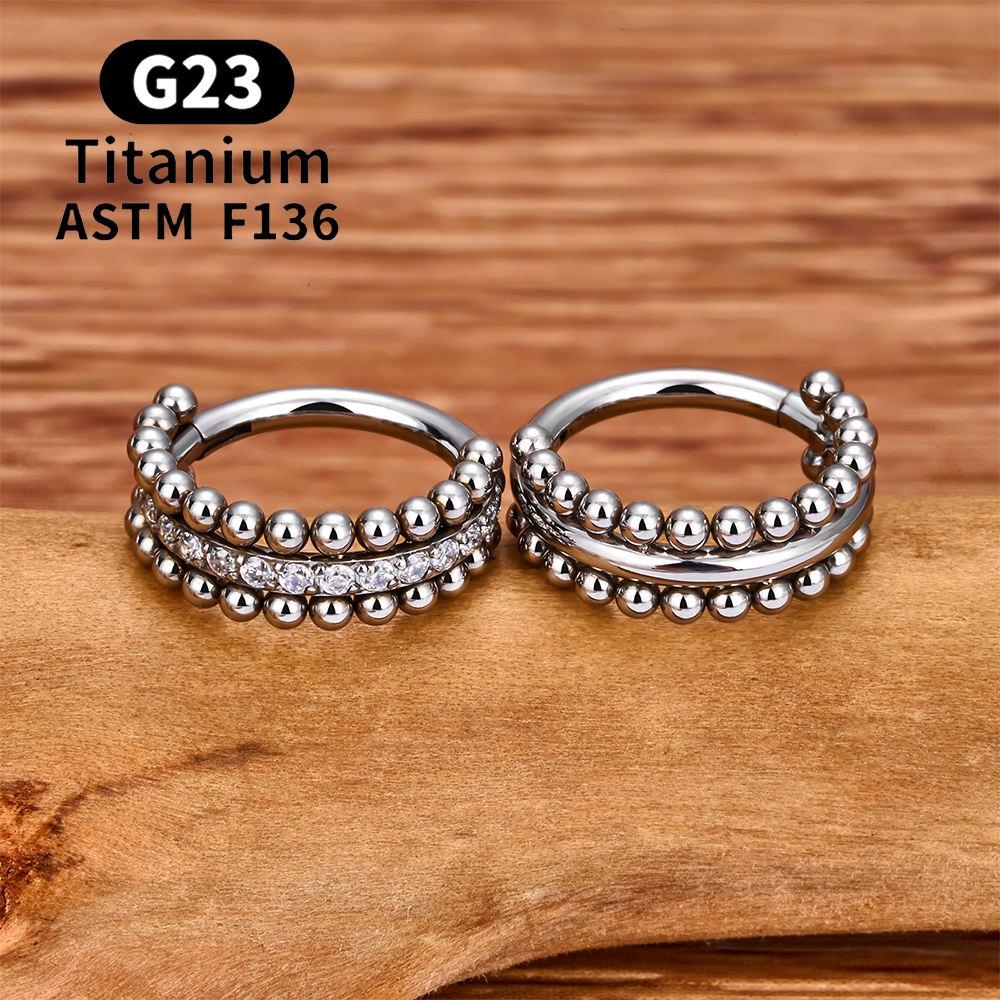 ASTM F136 Titanium Hinged Segm - Zoor Body Jewelry บทวิจารณ์และราคา
