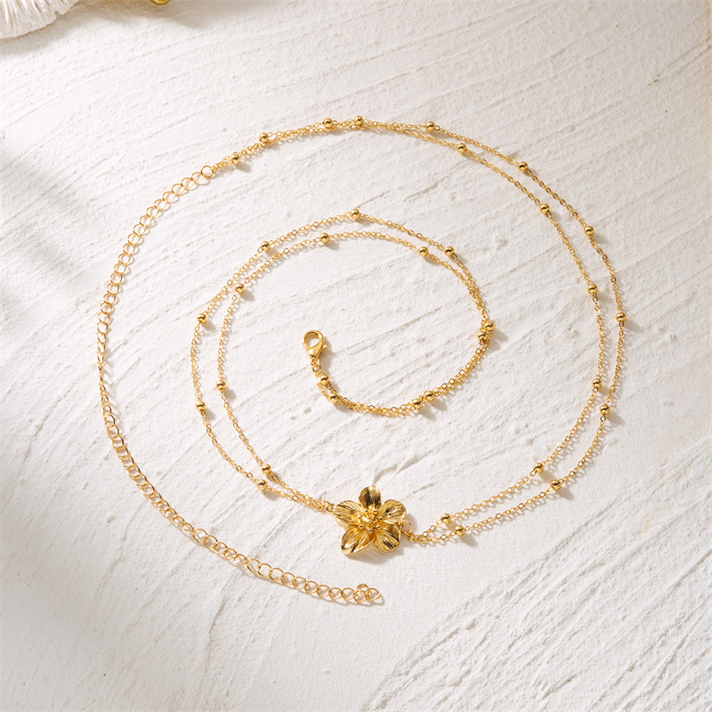 Simple Double Layers Belly Cha - Body Jewelry Gold บทวิจารณ์และราคา