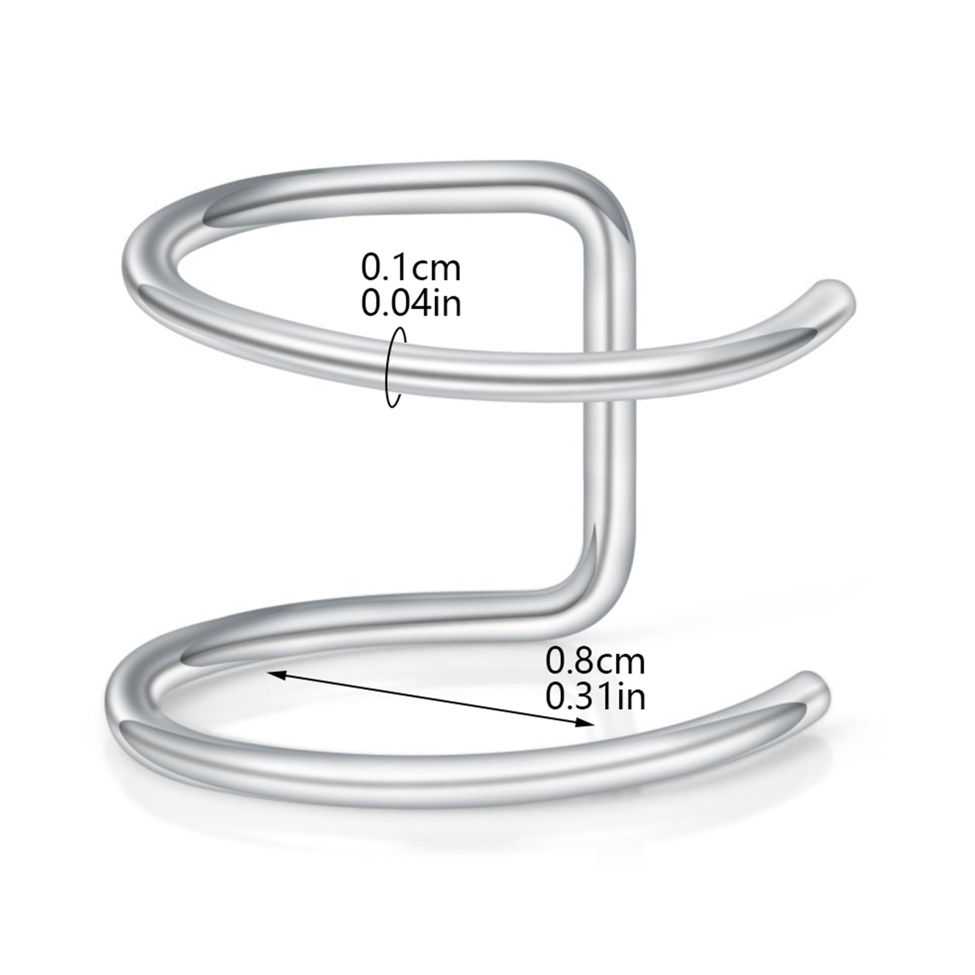 2pcs New No-Piercing Ear Cuffs - Body Jewelry And Earrings บทวิจารณ์และราคา