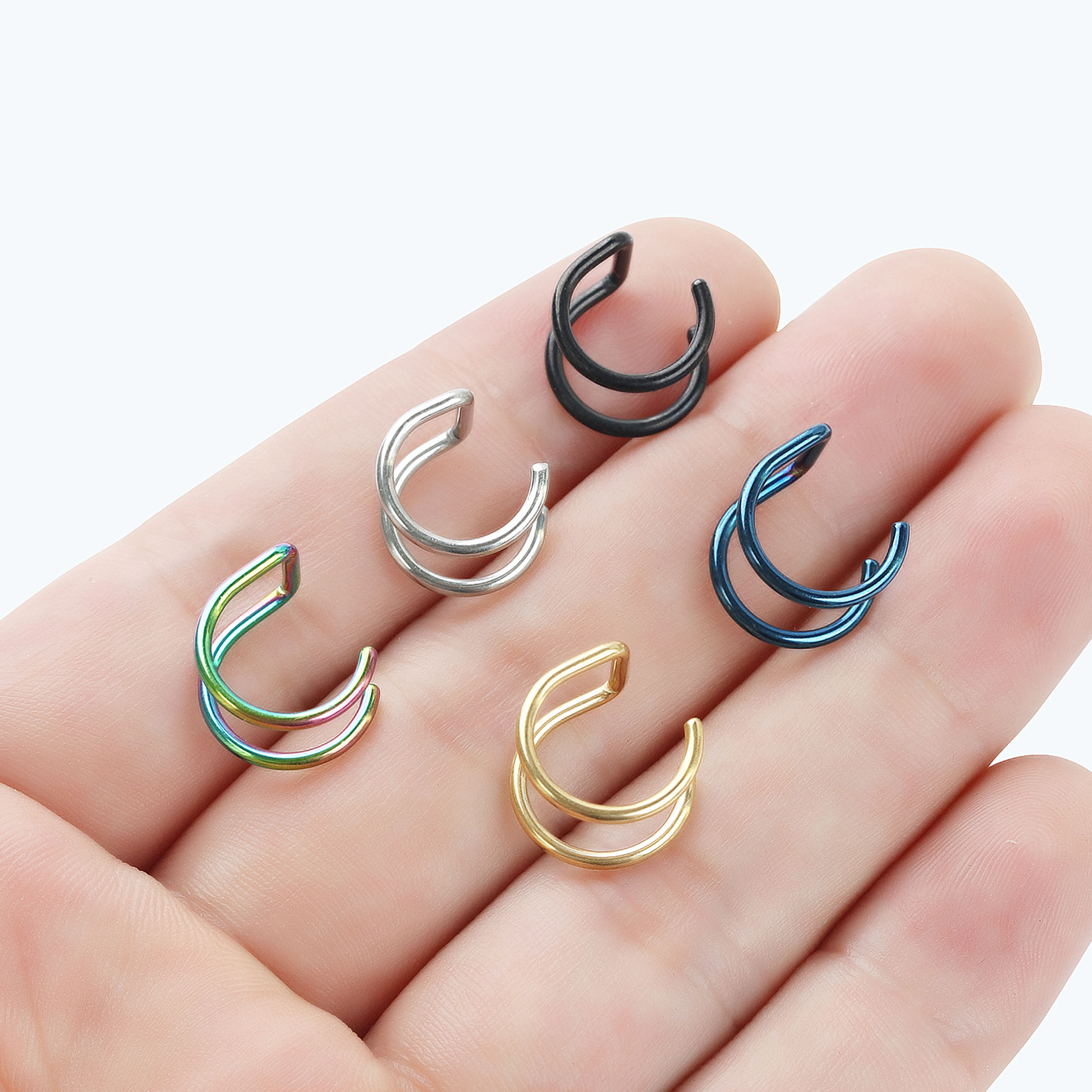 2pcs New No-Piercing Ear Cuffs - Body Jewelry And Earrings บทวิจารณ์และราคา
