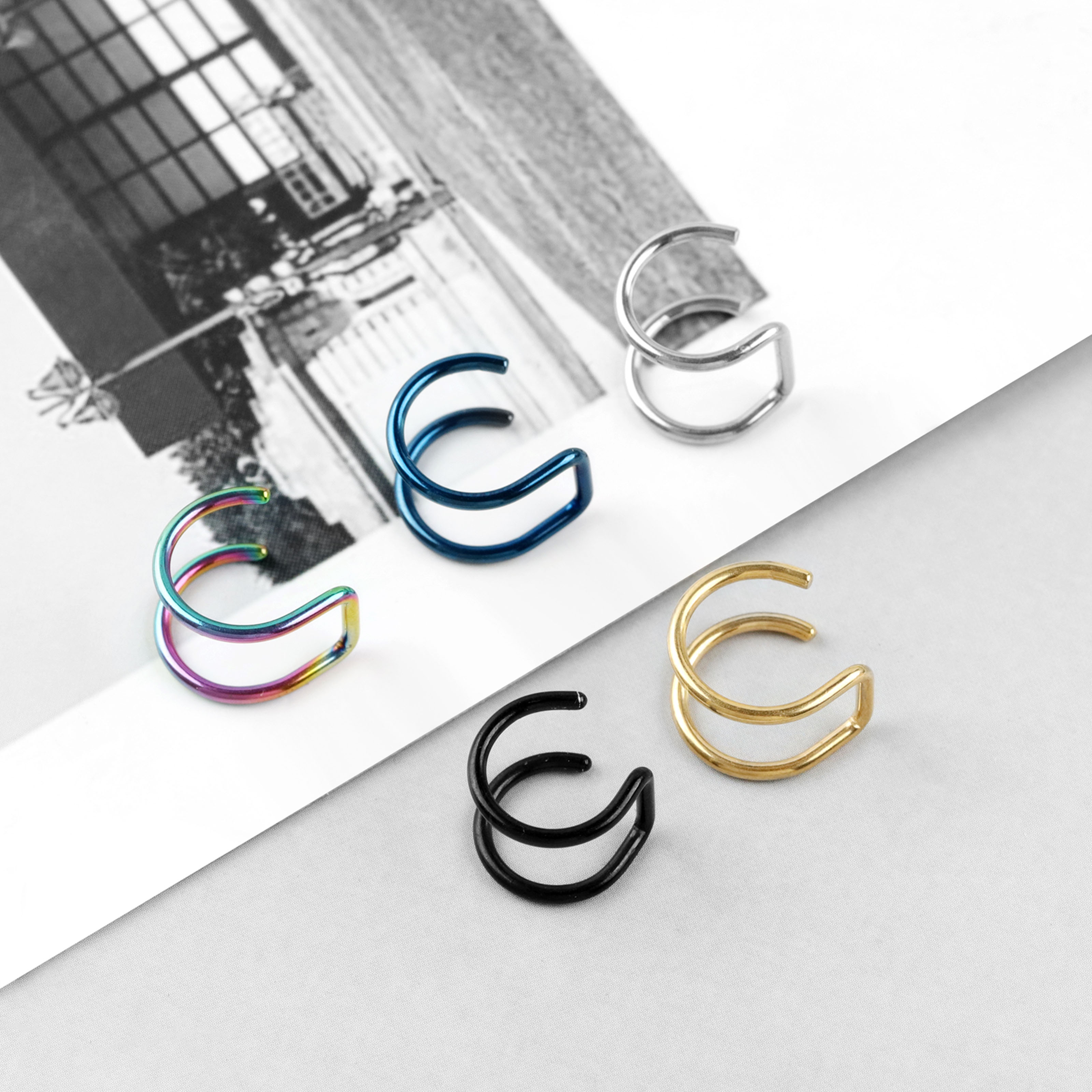 2pcs New No-Piercing Ear Cuffs - Body Jewelry And Earrings บทวิจารณ์และราคา