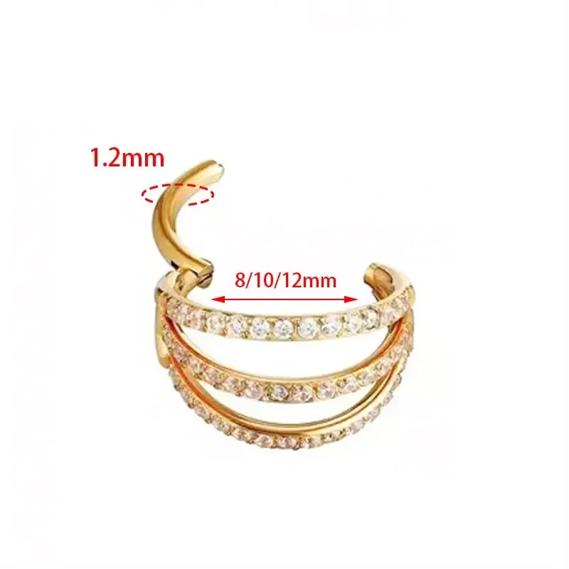 G23 Titanium Hinged Segment No - Zoor Body Jewelry บทวิจารณ์และราคา