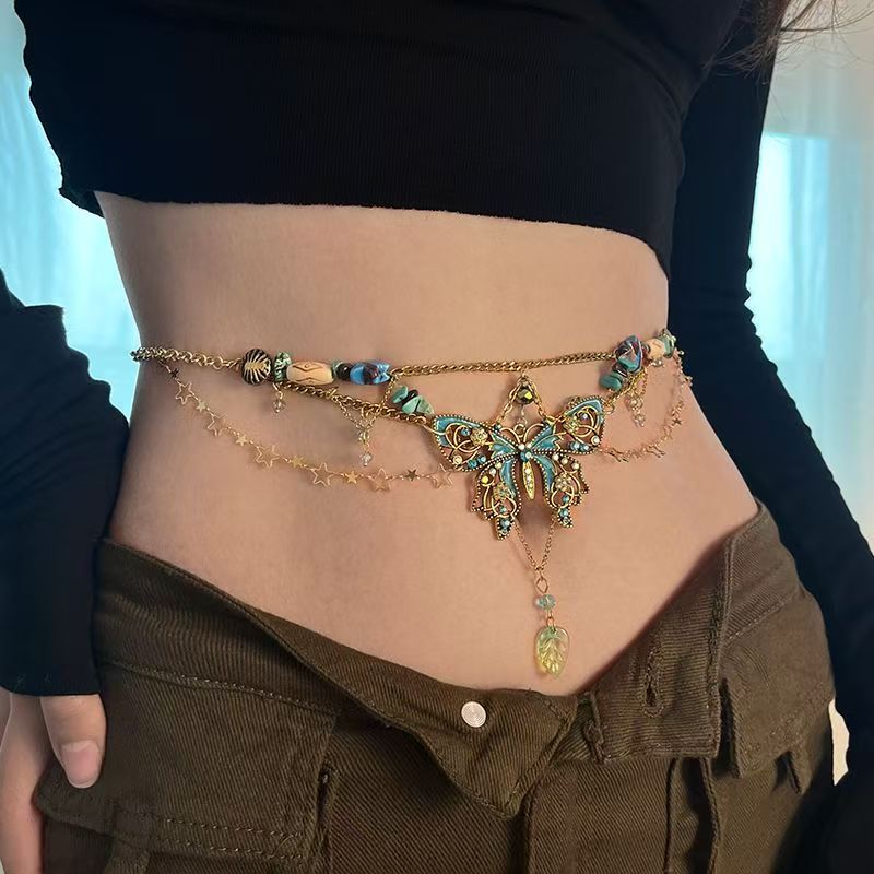 1 Piece Party Outfit Waist Cha - Body Jewelry Titanium บทวิจารณ์และราคา
