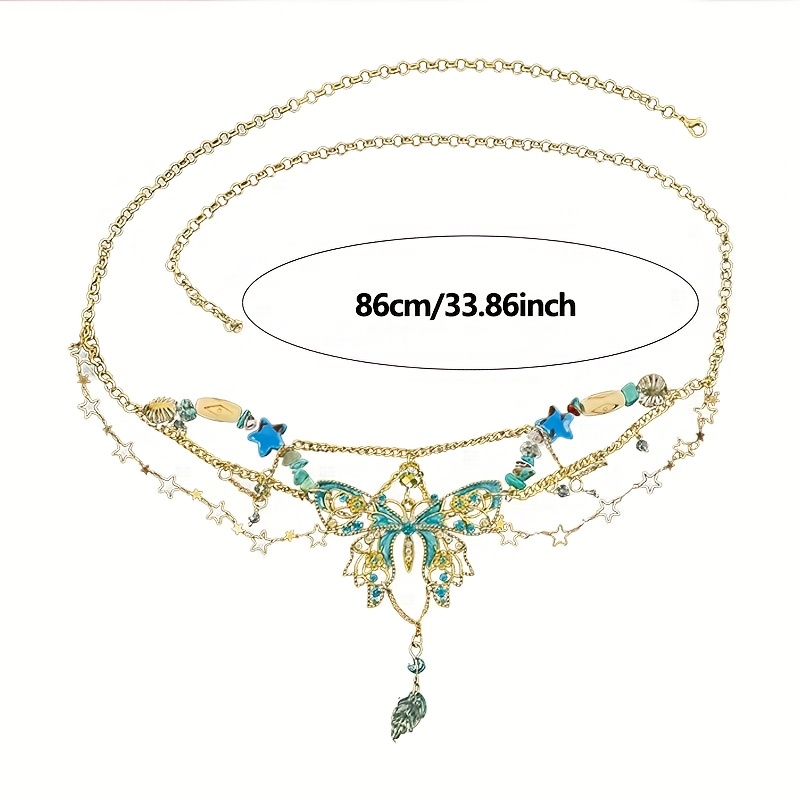 1 Piece Party Outfit Waist Cha - Body Jewelry Titanium บทวิจารณ์และราคา