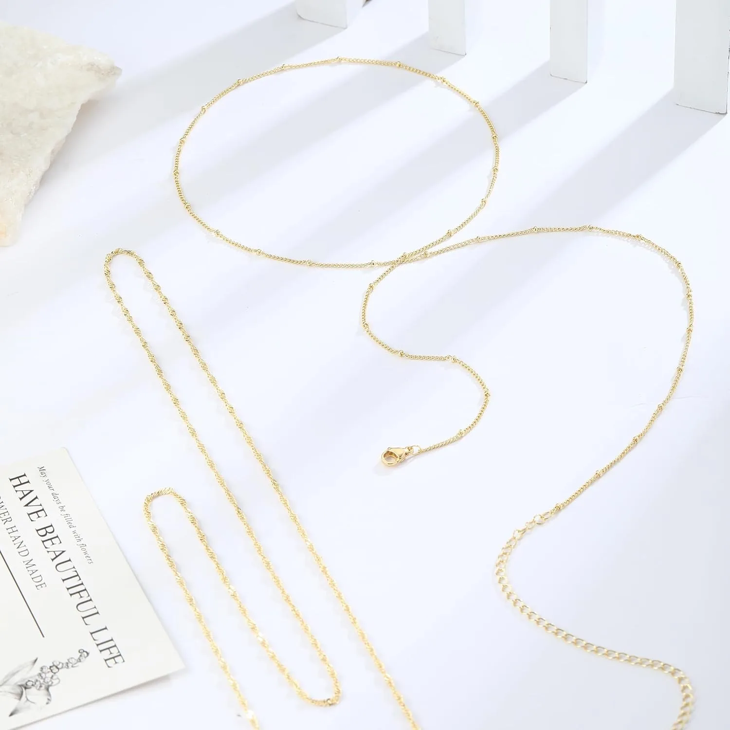 14k Gold Plated 26-33Inch Adju - Body Jewelry Gold บทวิจารณ์และราคา