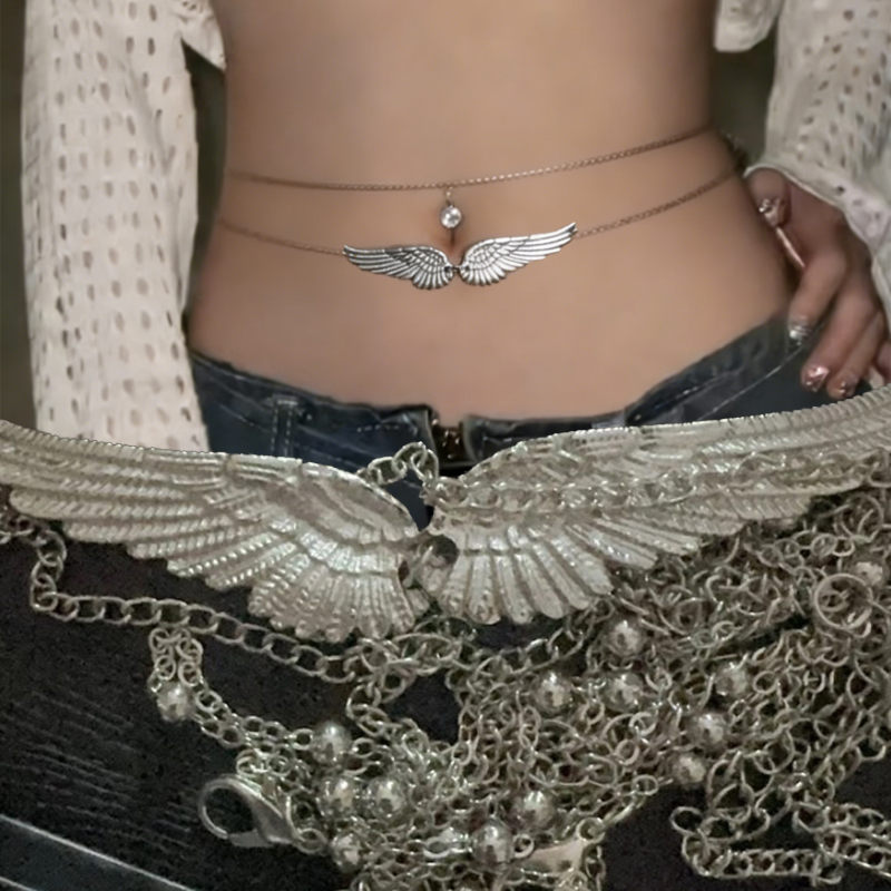 Double Layer Wings Angel Waist - Body Jewelry Ends บทวิจารณ์และราคา
