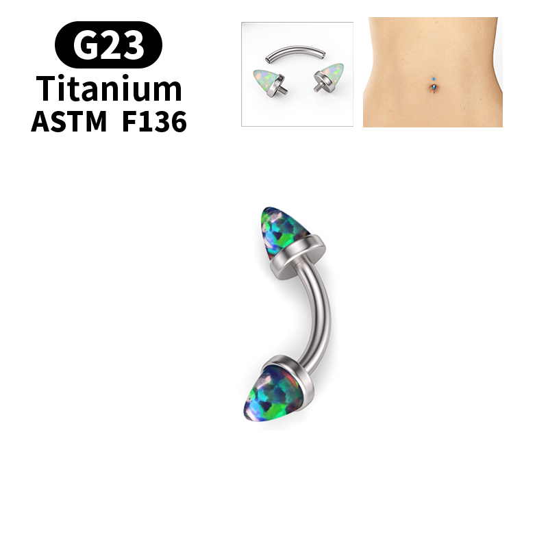 G23 Titanium Exquisite Opal Be - Zoor Body Jewelry บทวิจารณ์และราคา