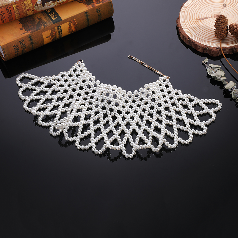 Fashion necklace pearl wedding - Body Jewelry Brands บทวิจารณ์และราคา